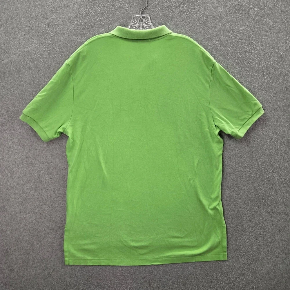 Polo Ralph Lauren Men Polo Shirt‎ Large Green Logo Short Sleeve Pony Embroidered